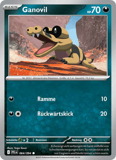 Ganovil 064/094 Fatale Flammen Pokémon Karte