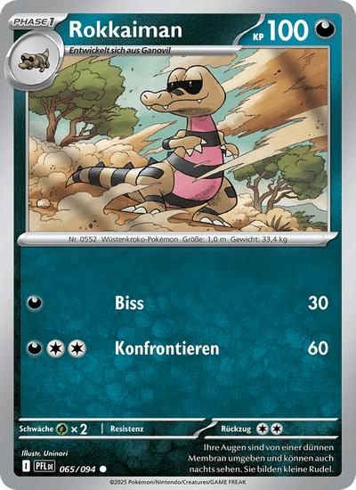 Rokkaiman 065/094 Fatale Flammen Pokémon Karte