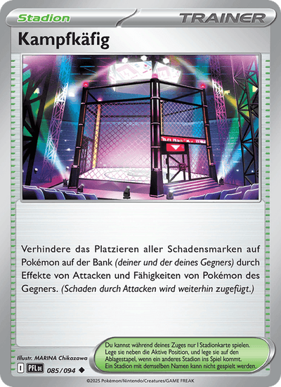 Kampfkäfig 085/094 Fatale Flammen Pokémon Karte