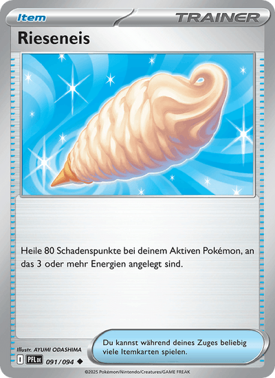 Rieseneis 091/094 Fatale Flammen Pokémon Karte
