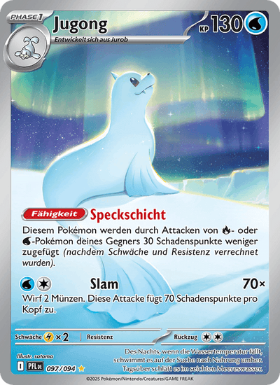 Jugong 097/094 Fatale Flammen Pokémon Karte