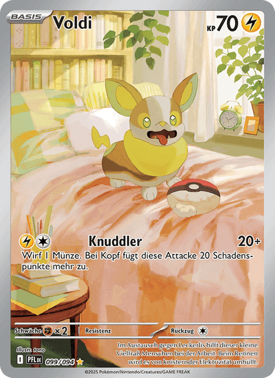 Voldi 099/094 Fatale Flammen Pokémon Karte