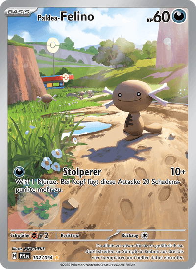 Paldea-Felino 102/094 Fatale Flammen Pokémon Karte
