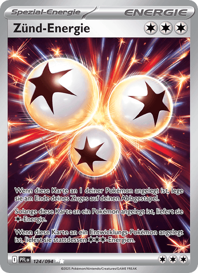 Zünd-Energie 124/094 Fatale Flammen Pokémon Karte