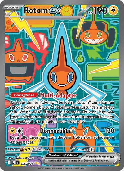 Rotom-ex 126/094 Fatale Flammen Pokémon Karte