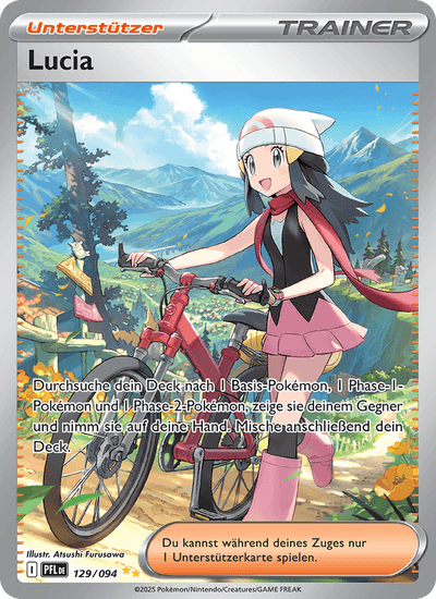Lucia 129/094 Fatale Flammen Pokémon Karte