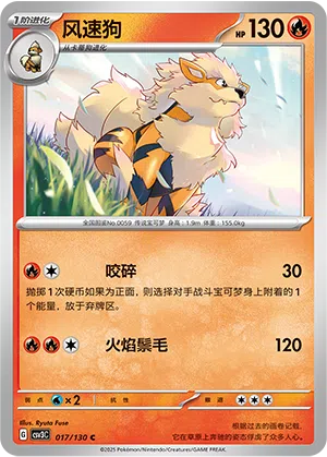 Arkani 017/130 Fearless Terastal Pokémon Karte