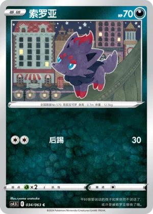Zorua 034/063 Final Flame Dance Pokémon Karte