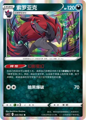 Zoroark 035/063 Final Flame Dance Pokémon Karte