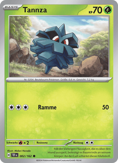 Tannza 002/162 Gewalten der Zeit Pokémon Karte