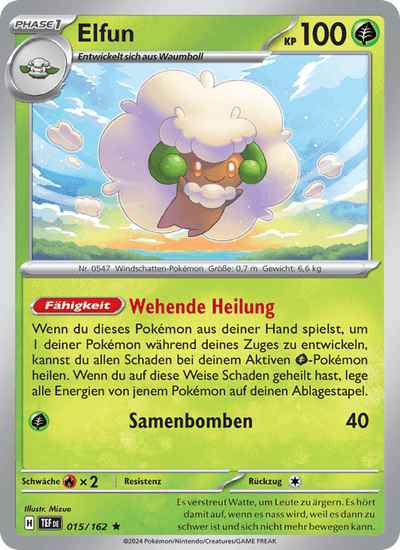 Elfun 015/162 Gewalten der Zeit Pokémon Karte