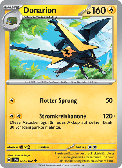 Donarion 056/162 Gewalten der Zeit Pokémon Karte