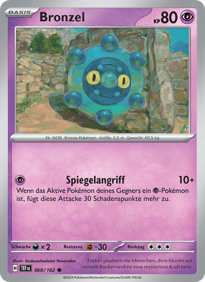 Bronzel 068/162 Gewalten der Zeit Pokémon Karte