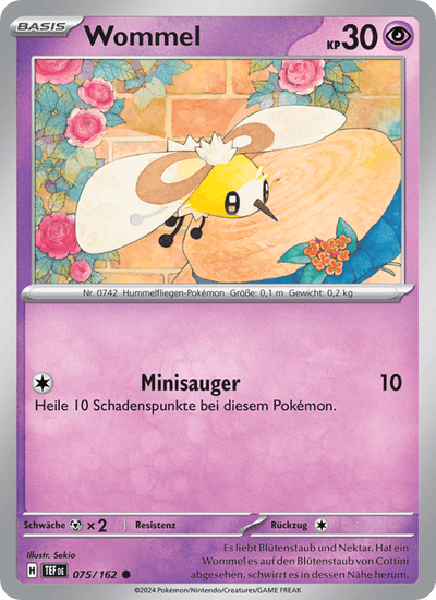 Wommel 075/162 Gewalten der Zeit Pokémon Karte