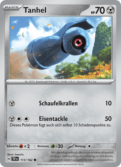 Tanhel 113/162 Gewalten der Zeit Pokémon Karte