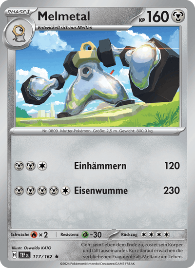 Melmetal 117/162 Gewalten der Zeit Pokémon Karte