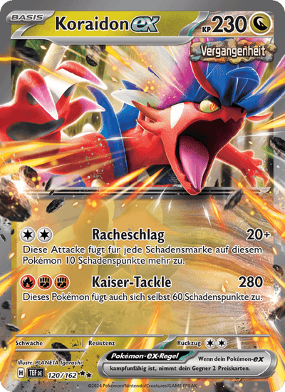 Koraidon-ex 120/162 Gewalten der Zeit Pokémon Karte