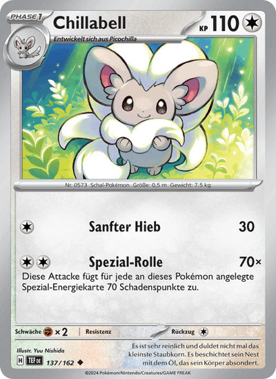 Chillabell 137/162 Gewalten der Zeit Pokémon Karte
