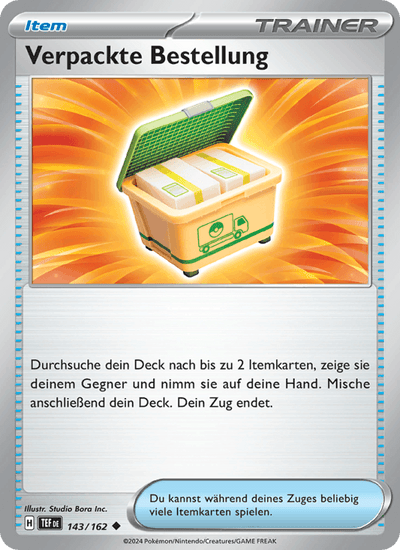 Verpackte Bestellung 143/162 Gewalten der Zeit Pokémon Karte