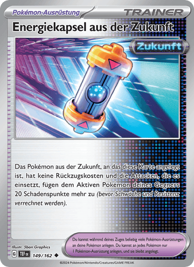 Energiekapsel aus der Zukunft 149/162 Gewalten der Zeit Pokémon Karte