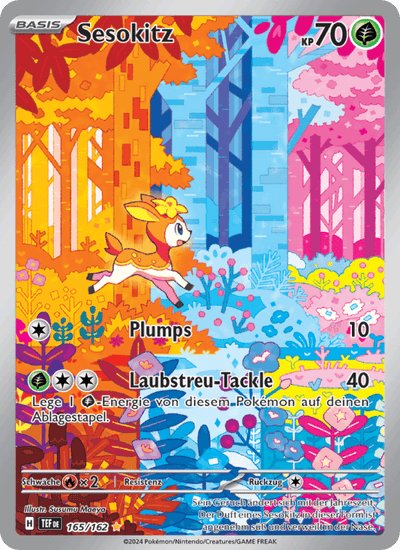 Sesokitz 165/162 Gewalten der Zeit Pokémon Karte