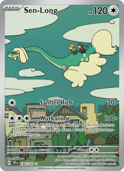 Sen-Long 184/162 Gewalten der Zeit Pokémon Karte