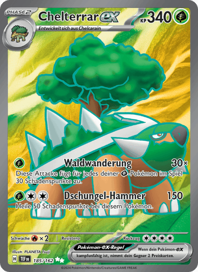 Chelterrar-ex 185/162 Gewalten der Zeit Pokémon Karte