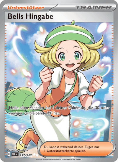 Bells Hingabe 197/162 Gewalten der Zeit Pokémon Karte