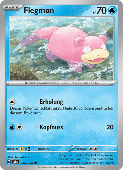 Flegmon 042/198 Karmesin & Purpur Pokémon Karte