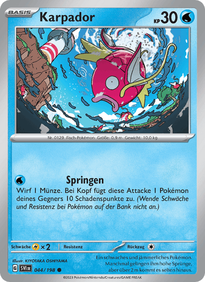 Karpador 044/198 Karmesin & Purpur Pokémon Karte