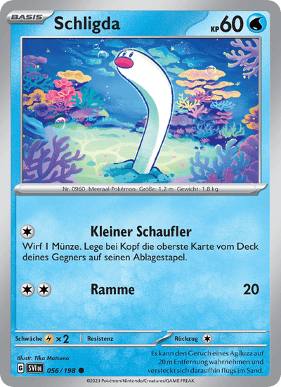 Schligda 056/198 Karmesin & Purpur Pokémon Karte
