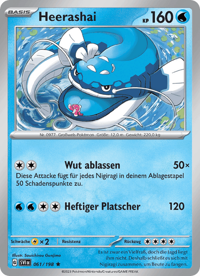 Heerashai 061/198 Karmesin & Purpur Pokémon Karte