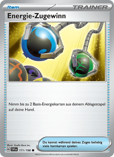 Energie-Zugewinn 171/198 Karmesin & Purpur Pokémon Karte