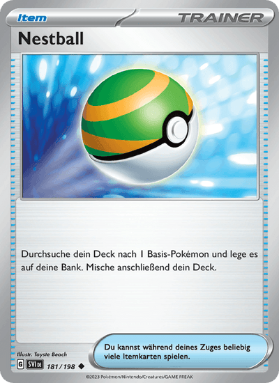 Nestball 181/198 Karmesin & Purpur Pokémon Karte