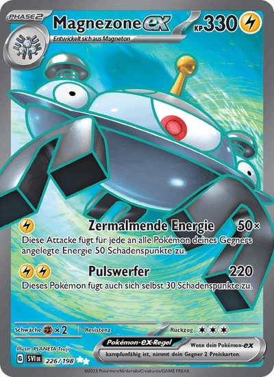 Magnezone-ex 226/198 Karmesin & Purpur Pokémon Karte