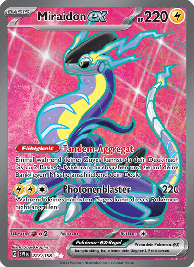 Miraidon-ex 227/198 Karmesin & Purpur Pokémon Karte