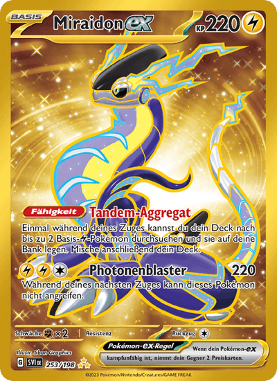 Miraidon-ex 253/198 Karmesin & Purpur Pokémon Karte