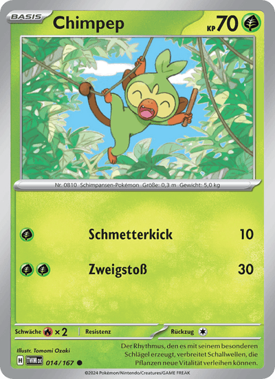 Chimpep 014/167 Maskerade im Zwielicht Pokémon Karte
