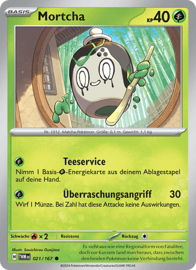 Mortcha 021/167 Maskerade im Zwielicht Pokémon Karte