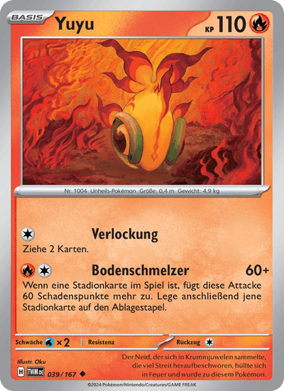 Yuyu 039/167 Maskerade im Zwielicht Pokémon Karte