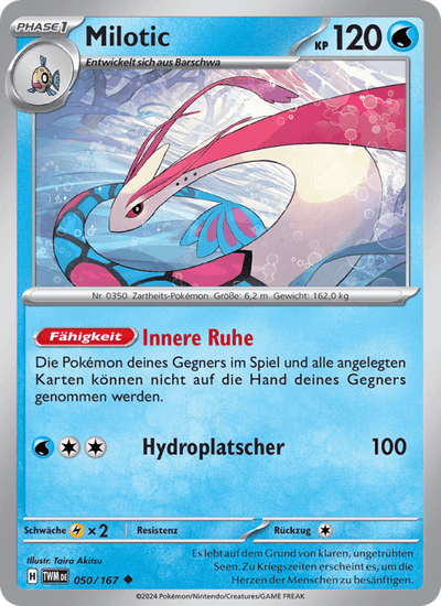 Milotic 050/167 Maskerade im Zwielicht Pokémon Karte