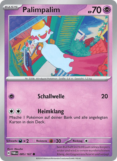 Palimpalim 085/167 Maskerade im Zwielicht Pokémon Karte
