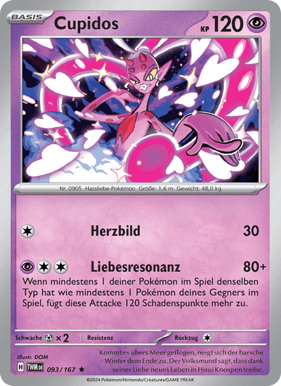 Cupidos 093/167 Maskerade im Zwielicht Pokémon Karte