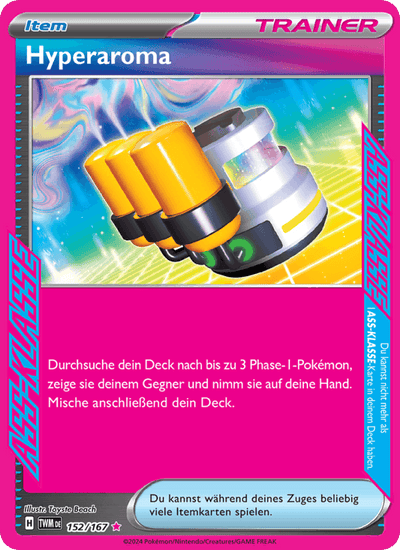 Hyperaroma 152/167 Maskerade im Zwielicht Pokémon Karte