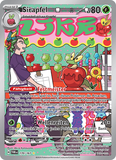 Sirapfel 170/167 Maskerade im Zwielicht Pokémon Karte