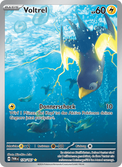 Voltrel 178/167 Maskerade im Zwielicht Pokémon Karte