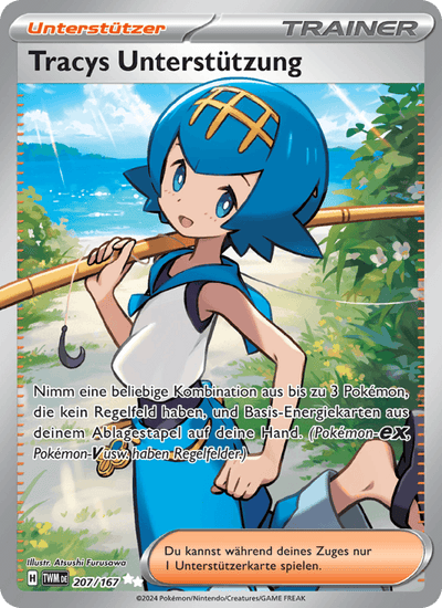 Tracys Unterstützung 207/167 Maskerade im Zwielicht Pokémon Karte