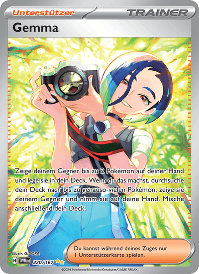 Gemma 220/167 Maskerade im Zwielicht Pokémon Karte