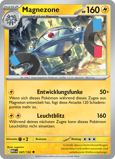 Magnezone 047/132 Mega-Entwicklung Pokémon Karte
