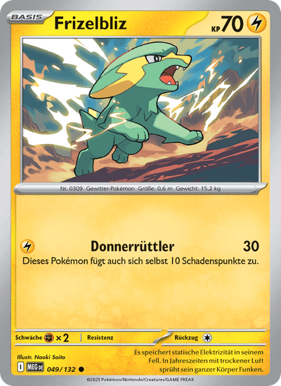 Frizelbliz 049/132 Mega-Entwicklung Pokémon Karte